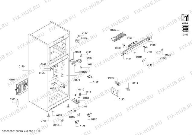 Схема №2 KD49NS90NE с изображением Дверь для холодильной камеры Siemens 00710621