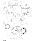 Схема №1 AWO 6448 с изображением Модуль (плата) для стиралки Whirlpool 481010650137