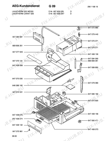 Взрыв-схема стиральной машины Aeg LTH525-W - Схема узла Section3