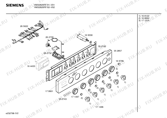 Схема №2 HM32820RF с изображением Инструкция по эксплуатации для духового шкафа Siemens 00522297