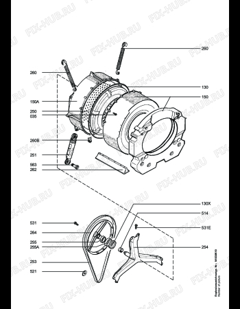 Взрыв-схема стиральной машины Aeg LAV84745 - Схема узла Functional parts 267