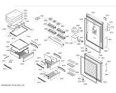 Схема №1 KGD76AL30U, BOSCH с изображением Дверь морозильной камеры для холодильника Bosch 00777047