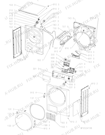 Схема №2 TRWP 7650 с изображением Микромодуль для стиралки Whirlpool 481010552185