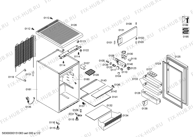 Схема №1 KTL14V20IE с изображением Толкатель для холодильника Bosch 00604566