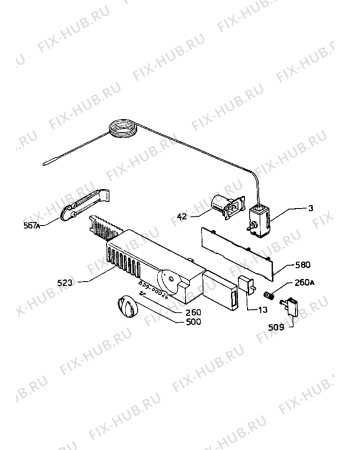 Взрыв-схема холодильника Marijnen CM266DBR - Схема узла Electrical equipment