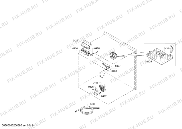 Схема №3 E1CCE4AN1 с изображением Ручка конфорки для плиты (духовки) Bosch 10004223