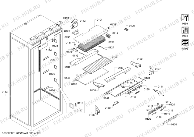 Схема №2 CI30RP01 с изображением Поднос для холодильника Siemens 00770820