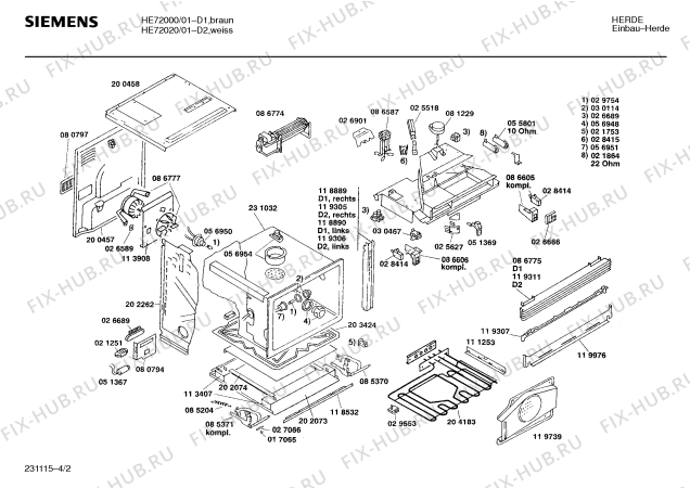 Схема №3 HE7400 с изображением Панель для электропечи Siemens 00119937