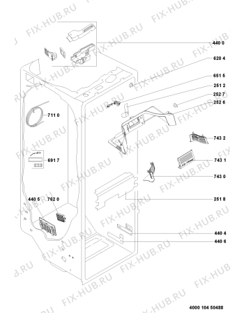 Схема №2 KSN 562 A++ WS с изображением Дверца для холодильника Whirlpool 481010471905