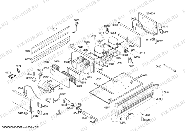 Схема №3 S36IT70NNP с изображением Монтажный набор для холодильника Bosch 00669036