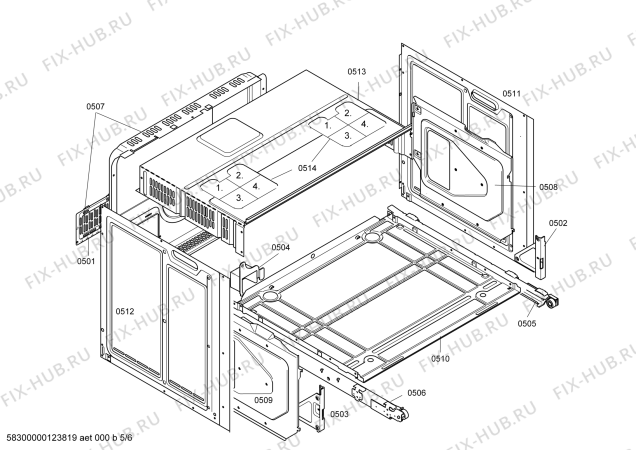 Схема №2 HE634512 с изображением Кабель для духового шкафа Siemens 00605518