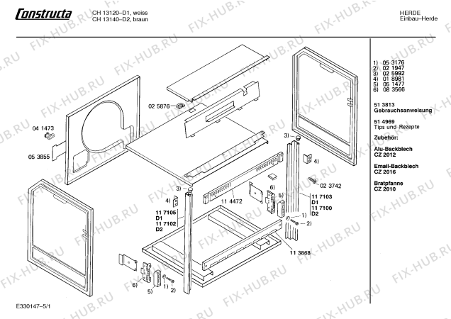 Схема №3 CH13120 с изображением Ручка управления духовкой для электропечи Bosch 00027836
