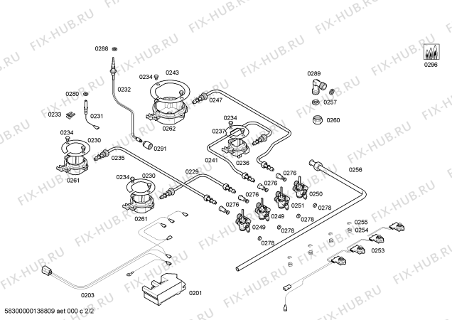 Взрыв-схема плиты (духовки) Bosch PPP616B80E ENC.PPP616B80E T60F 4G BOSCH - Схема узла 02