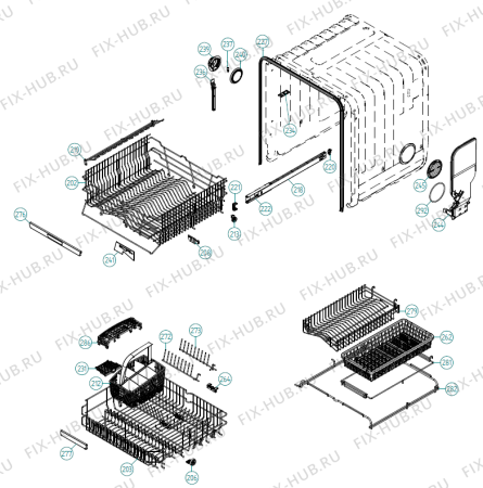 Взрыв-схема посудомоечной машины Gorenje FDW8216 IT   -Titanium (417626, DW90.2) - Схема узла 02