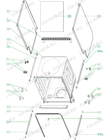Схема №2 DEDW645SI с изображением Уплотнение для посудомойки DELONGHI DAU1590962
