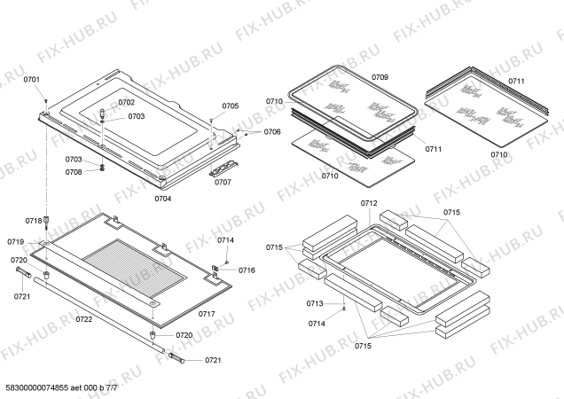 Схема №4 HBL562AUC с изображением Изоляция для холодильника Bosch 00491419