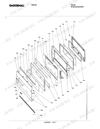 Схема №8 EB378110 с изображением Нагревательный элемент для плиты (духовки) Bosch 00292559