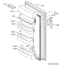 Схема №1 JLLFW1605 с изображением Дверь для холодильника Aeg 2109007233