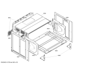 Схема №1 HEN760640 с изображением Фронтальное стекло для духового шкафа Bosch 00476872