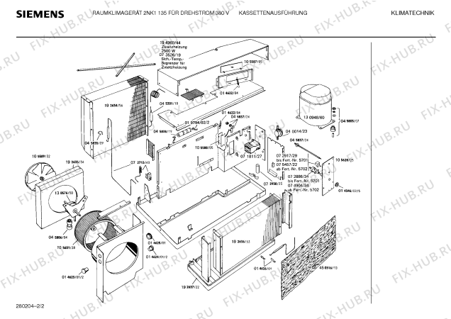 Взрыв-схема стиральной машины Siemens Ag 2NK1135 - Схема узла 02