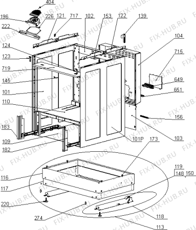 Схема №1 S764KVE RF400V (703080, A606G.84) с изображением Вентилятор для плиты (духовки) Gorenje 432307