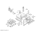 Схема №3 HB4BY55 с изображением Блок подключения для плиты (духовки) Bosch 00606056