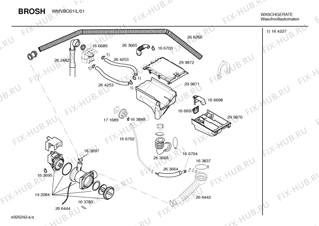 Схема №3 WMVBO01IL с изображением Панель управления для стиралки Bosch 00360372