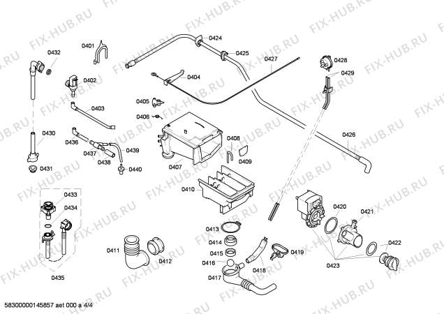 Схема №1 WM20852TI WM8081 с изображением Панель управления для стиралки Siemens 00352406