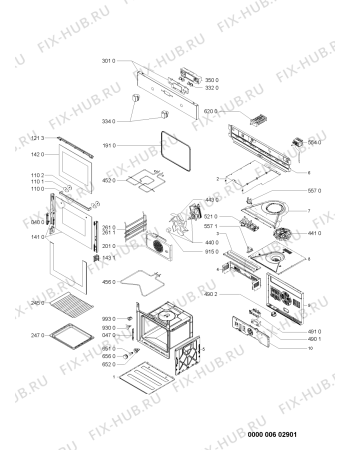 Схема №1 AKP 210/IX с изображением Панель для духового шкафа Whirlpool 480121104056