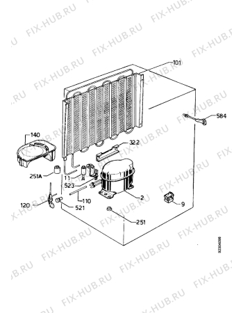 Взрыв-схема холодильника Electrolux ER6532I - Схема узла Functional parts
