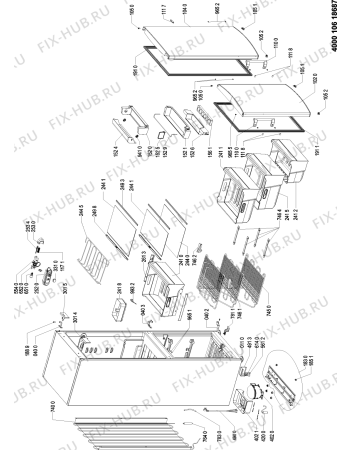 Схема №1 WBE 31162 IX с изображением Дверка для холодильника Whirlpool 481010675534