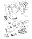 Схема №2 AWZ 867 с изображением Двигатель (мотор) Whirlpool 481236118291