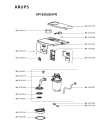 Схема №2 XP1530CA/1P0 с изображением Кнопка для электрокофеварки Krups MS-620264