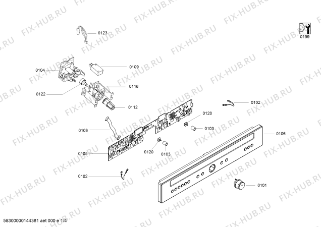 Схема №3 CN462250 с изображением Панель управления для плиты (духовки) Bosch 00685007