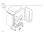 Схема №2 SMI5086JJ с изображением Задняя часть корпуса для посудомойки Bosch 00286800