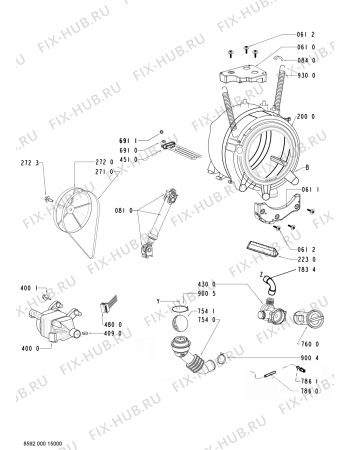 Схема №1 ASTEAM9770BW (F091353) с изображением Инструкция по обслуживанию для стиралки Indesit C00366728