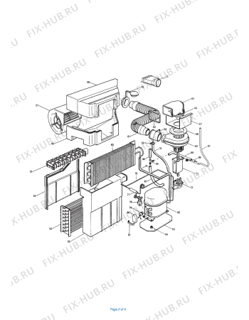 Схема №1 PAC 18A с изображением Другое для сплит-системы DELONGHI 531830