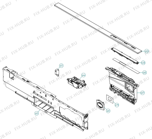 Взрыв-схема посудомоечной машины Asko D5634 ADA US   -Stainless (341612, DW90.2) - Схема узла 06