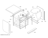 Схема №1 SMI69M35EU с изображением Корзина для посуды для посудомойки Bosch 00680382