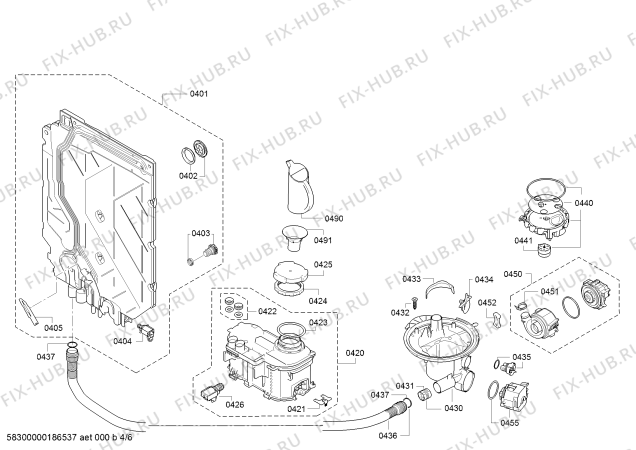 Схема №1 SMS50D52EU SilencePlus с изображением Силовой модуль запрограммированный для посудомойки Bosch 12015655