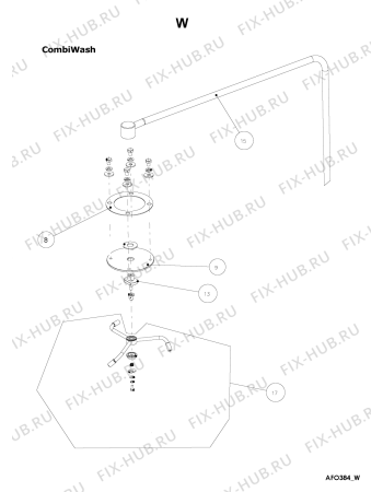 Схема №8 AFO 384 с изображением Всякое для комплектующей Whirlpool 482000000904