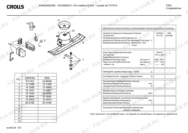 Схема №2 6GV9930/01 с изображением Панель для холодильника Bosch 00351460