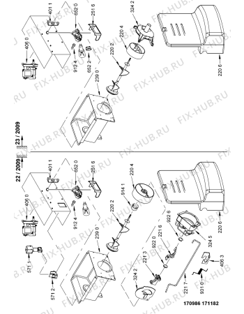 Схема №3 MSZ 826 DF/HA 57219 с изображением Датчик (сенсор) для холодильника Whirlpool 481221538039