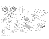Схема №4 B22CT80SNP с изображением Полка для бутылок для холодильной камеры Bosch 00798477