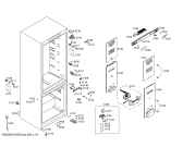 Схема №1 KGN46A40ZA с изображением Дверь для холодильной камеры Bosch 00246219