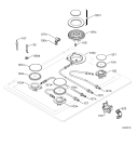 Схема №1 ZKF780ITXD с изображением Краник для плиты (духовки) Aeg 3577306404