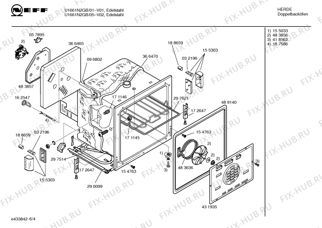 Схема №2 U1661N2GB с изображением Панель управления для плиты (духовки) Bosch 00437331