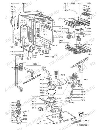 Схема №2 ADG 687 WH с изображением Панель для посудомойки Whirlpool 481245373493