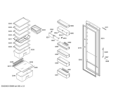 Схема №1 KS38RV74GB iQ300 с изображением Дверь для холодильника Siemens 00710213