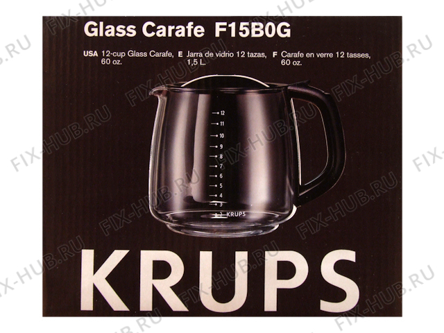 Большое фото - Емкость для кофеварки (кофемашины) Krups F15B0G в гипермаркете Fix-Hub